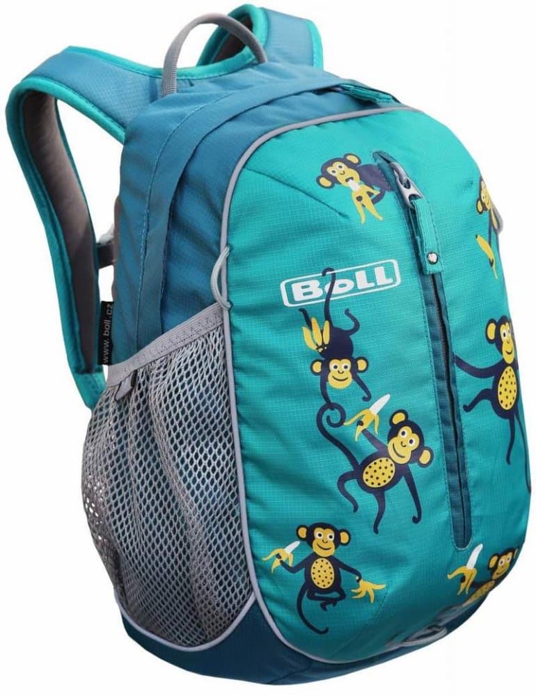 Dětský předškolní batoh Boll ROO 12 Monkeys turquoise