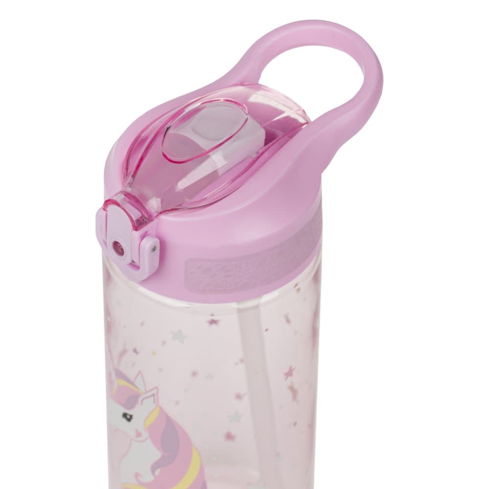 BAAGL Tritanová láhev na pití s brčkem Rainbow Unicorn 500 ml - náhled 3