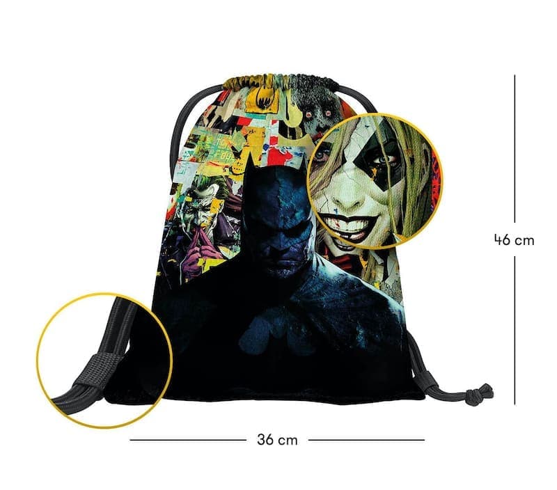Školní batoh v setu Baagl Skate Batman Komiks - 3 díly - náhled 4