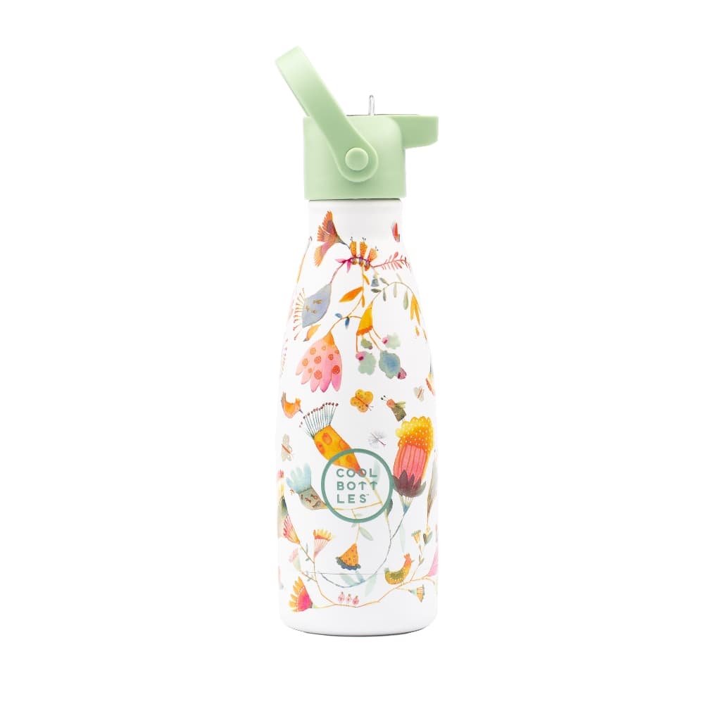 Dětská nerezová termolahev COOL BOTTLES Kids Spring Flowers třívrstvá 260ml NEW - náhled 1