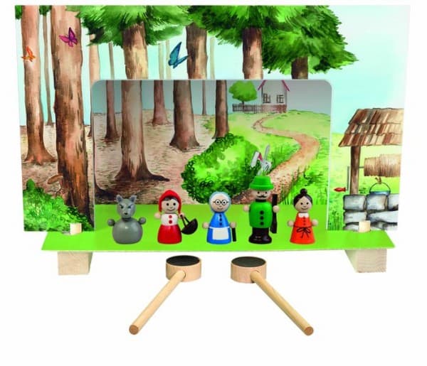 Magnetické divadlo Červená karkulka dřevěné figurky - náhled 5