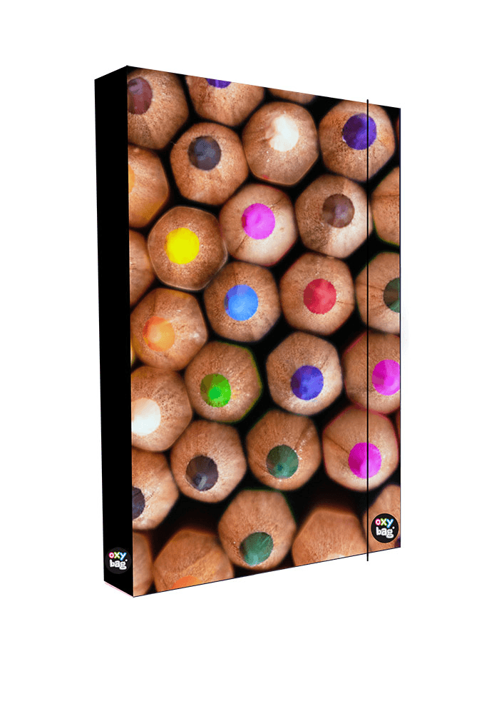 Box na sešity A5 Pastelky