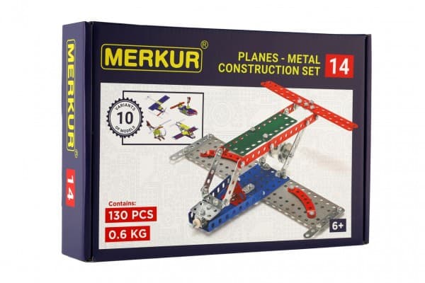 Stavebnice Merkur 014 Letadlo 10 modelů 141 ks