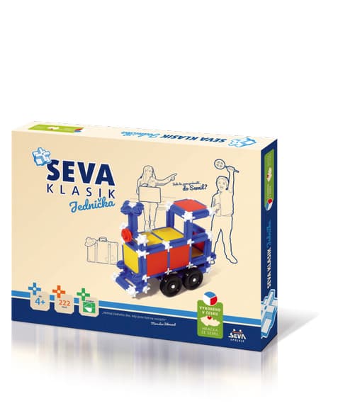 Stavebnice SEVA KLASIK Jednička 222 ks