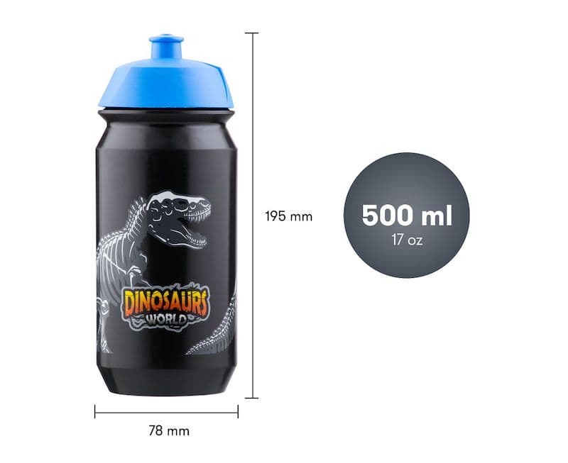 BAAGL Dětská láhev na pití Dinosauři 500 ml - náhled 3