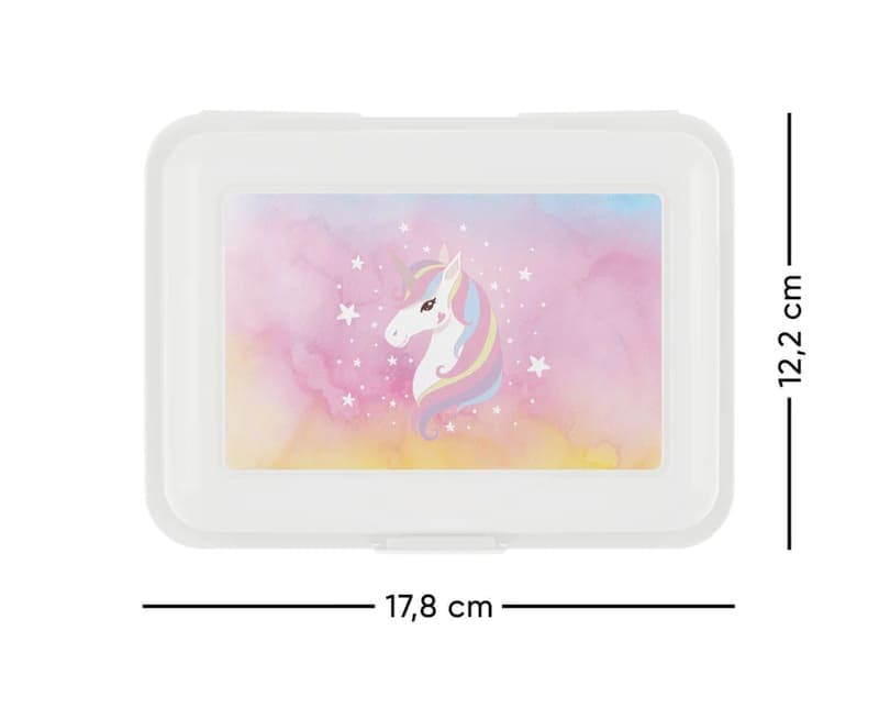 BAAGL 5 SET Airy Rainbow Unicorn: batoh, penál, sáček, peněženka, box - náhled 4