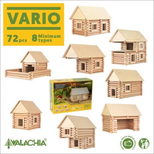 Dřevěná stavebnice Walachia Vario 72 dílů - náhled 3