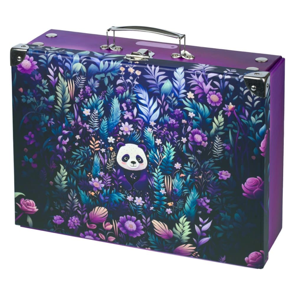 BAAGL Skládací školní kufřík Jungle Panda s kováním - náhled 1