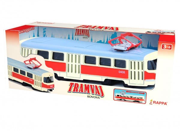 Tramvaj Tatra T3 kovová 16 cm na zpětný chod - náhled 2