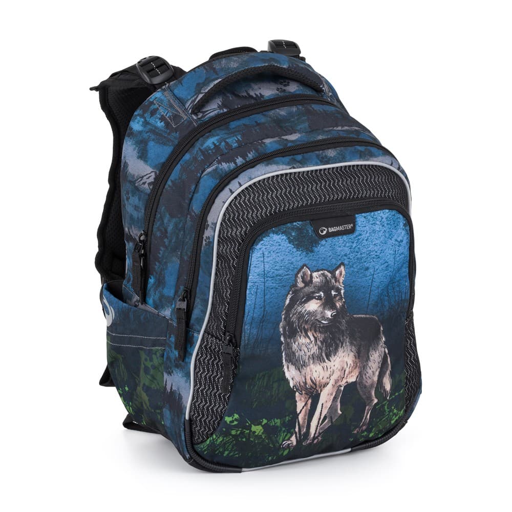 Školní batoh pro prvňáčky Bagmaster LUMI 24 F Vlk