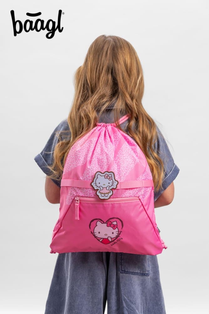 BAAGL Sáček s kapsou Hello Kitty Sweet Leopard GRS - náhled 4