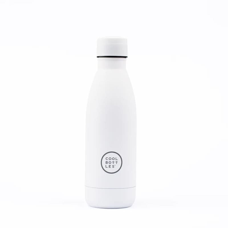 Nerezová termolahev COOL BOTTLES Mono White třívrstvá 350ml NEW