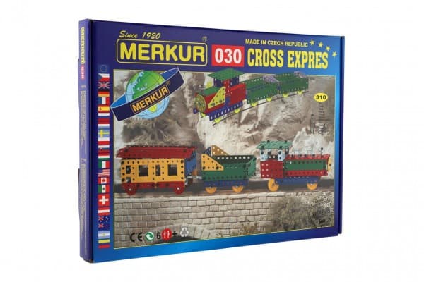 Stavebnice Merkur 030 Cross expres, 310 dílů, 10 modelů