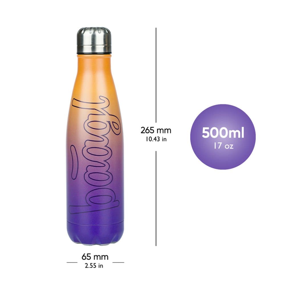 BAAGL Termoláhev s kovovým víčkem Gradient žluto-fialová, 500 ml - náhled 4