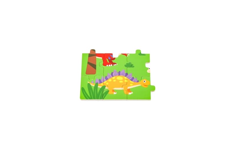 Dřevěné puzzle 16 dílků - dinosauři Viga - náhled 3