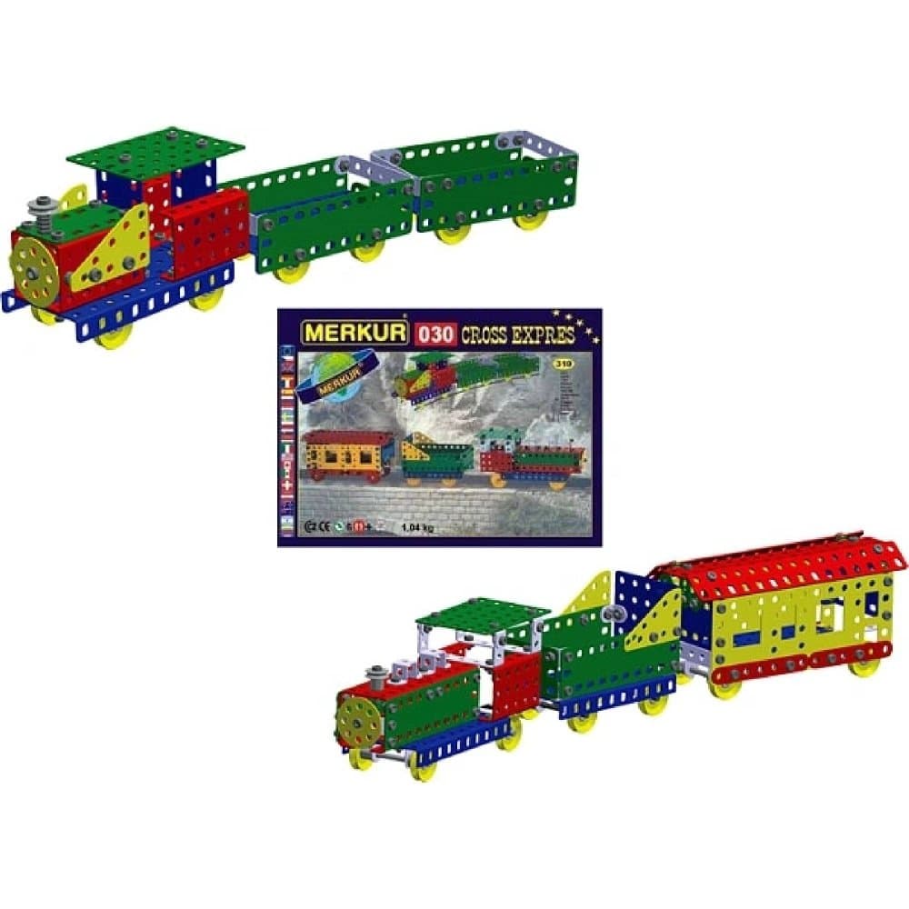 Stavebnice Merkur 030 Cross expres, 310 dílů, 10 modelů - náhled 4