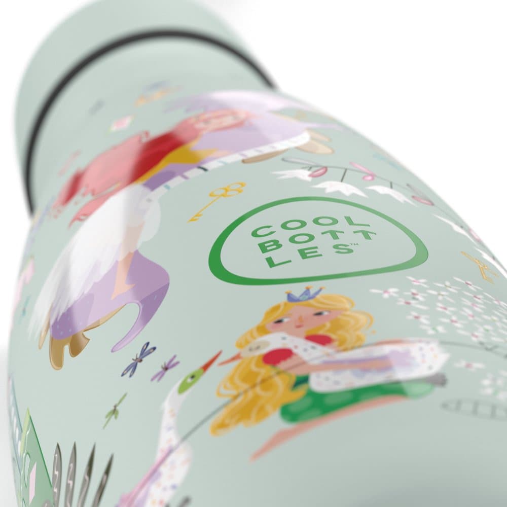 Dětská nerezová termolahev COOL BOTTLES Princess Kingdom třívrstvá 350ml 3D - náhled 3