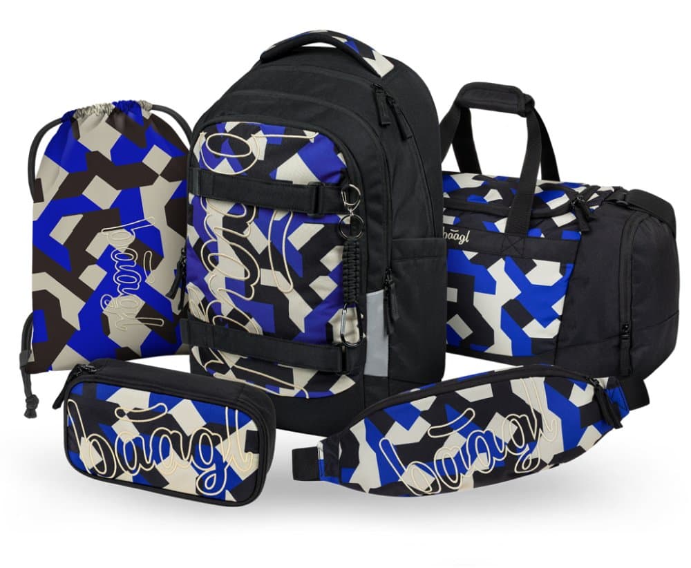 BAAGL SET 5 Skate Max Variety: batoh, penál, sáček, sportovní taška, ledvinka GRS - náhled 1