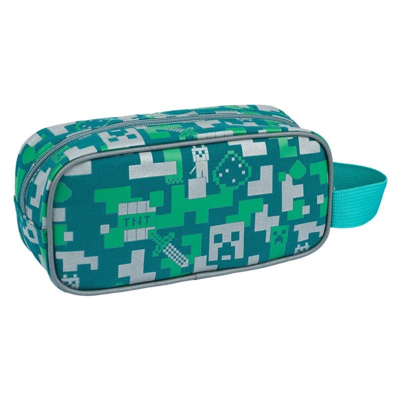 Penál etue Baagl Minecraft Silver Creeper - náhled 2