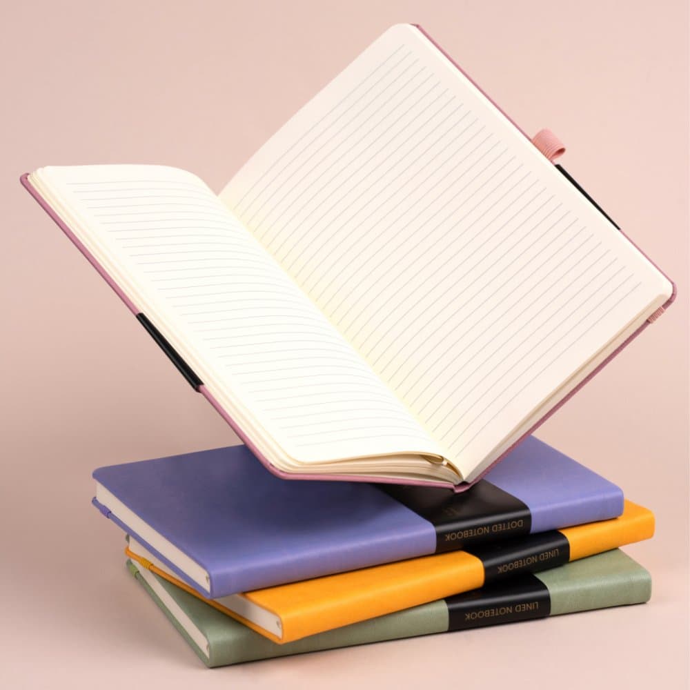 Notes Růžový, linkovaný, 13 × 21 cm - náhled 5