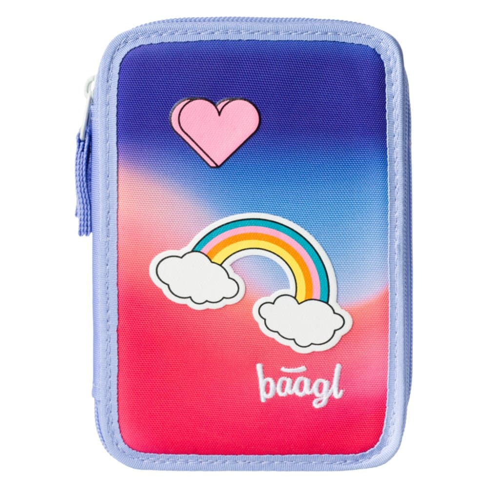 BAAGL Školní penál třípatrový Hippie - náhled 3