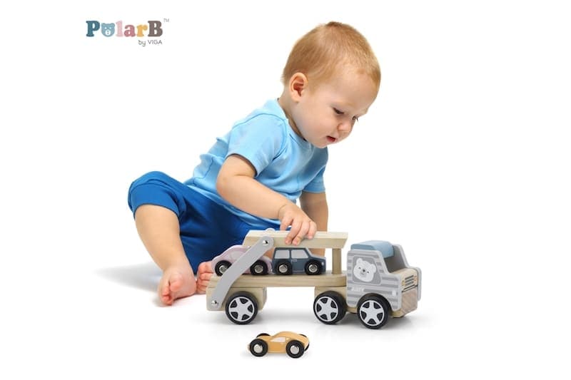 Dřevěný kamion s autíčky PolarB - náhled 5