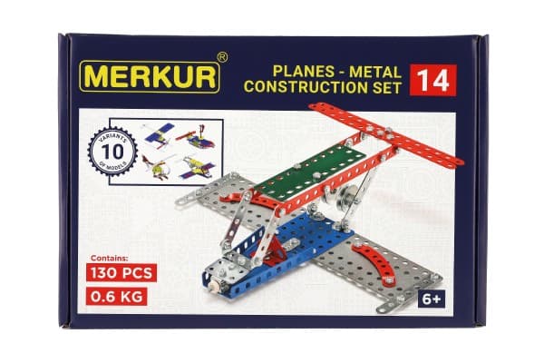 Stavebnice Merkur 014 Letadlo 10 modelů 141 ks - náhled 2