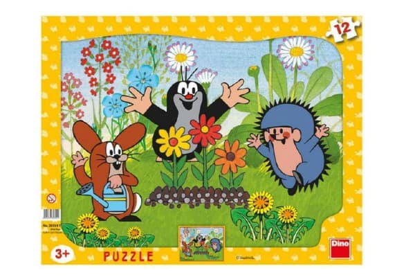 Puzzle Krtek zahradník 12 dílků deskové - náhled 2