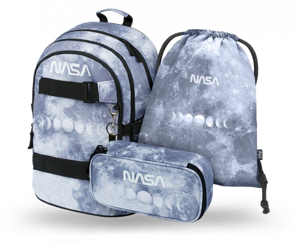 BAAGL 3 SET Skate NASA Grey: batoh, penál, sáček - náhled 1