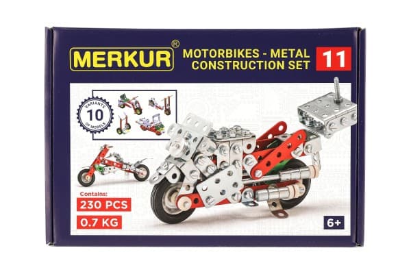 Stavebnice Merkur 011 Motocykl 10 modelů 230 ks - náhled 3