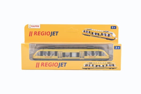 Vlak žlutý RegioJet na volný chod - náhled 3