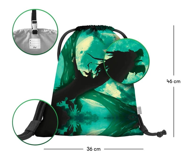 BAAGL Školní sáček na obuv Drak - náhled 3