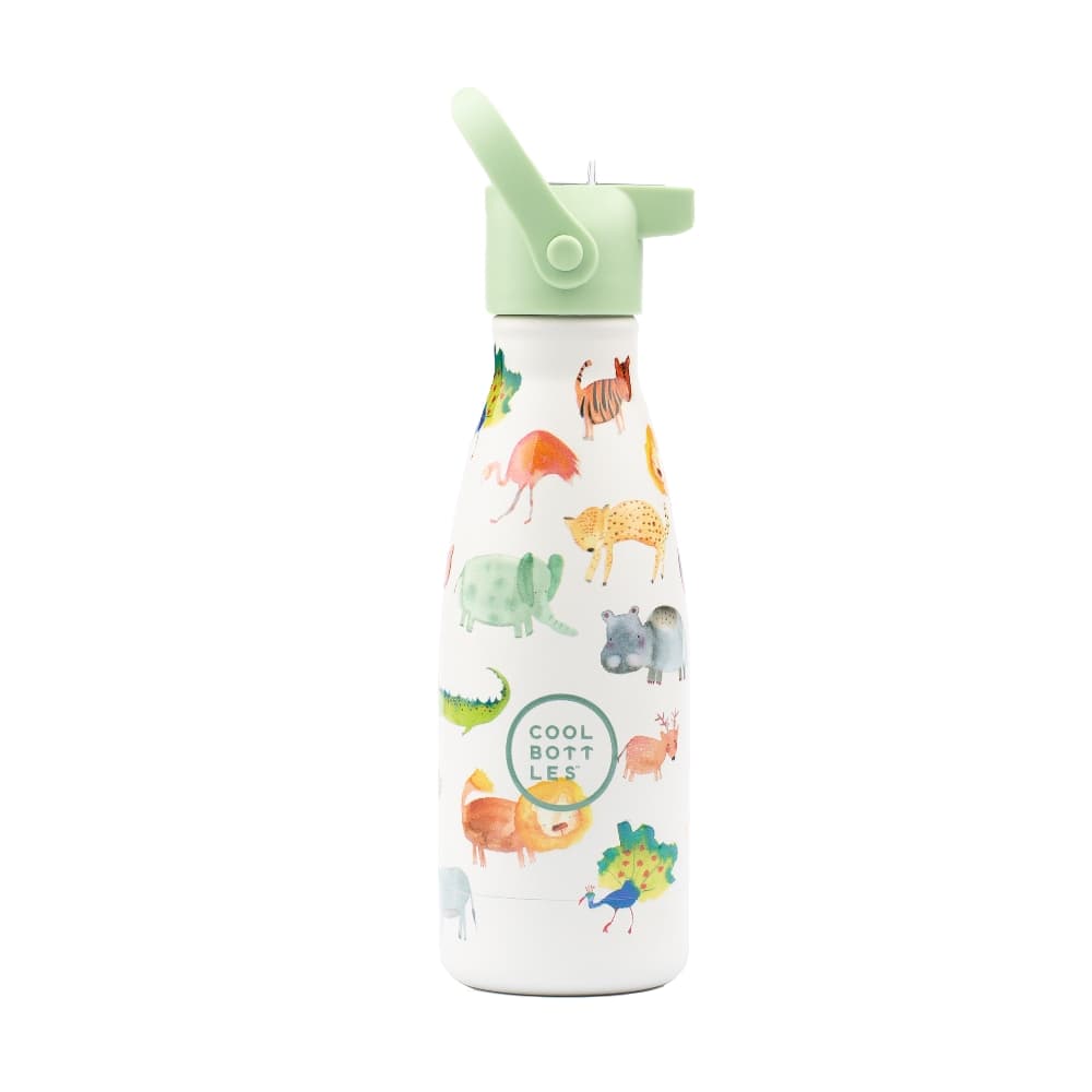 Dětská nerezová termolahev COOL BOTTLES Kids African Safari třívrstvá 260ml 3D - náhled 1