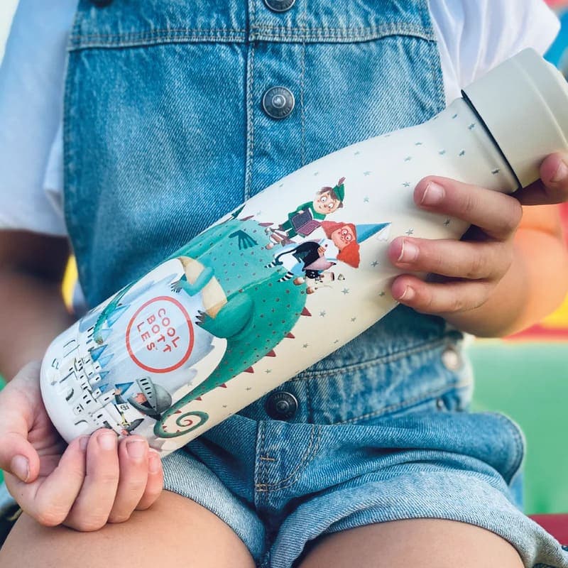 Dětská nerezová termolahev COOL BOTTLES Kids Dragon Dreams třívrstvá 350ml NEW - náhled 5