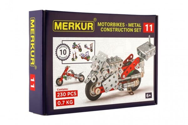 Stavebnice Merkur 011 Motocykl 10 modelů 230 ks