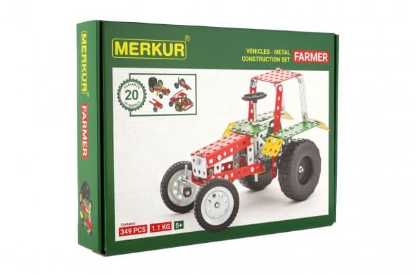 Stavebnice Merkur Farmer Set 20 modelů 349 ks