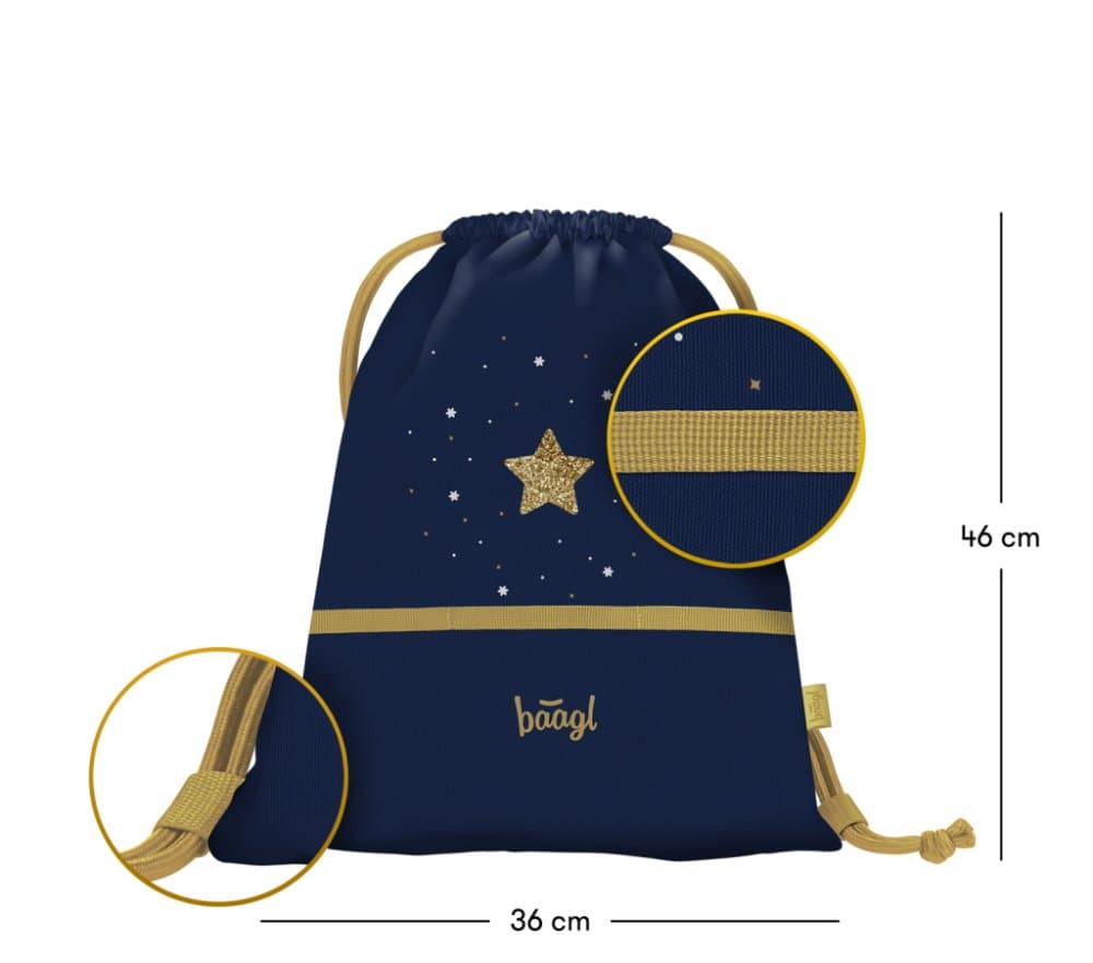 BAAGL Sáček Unicorn Gold - náhled 3
