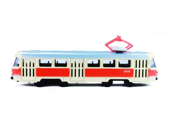 Tramvaj Tatra T3 kovová 16 cm na zpětný chod - náhled 5