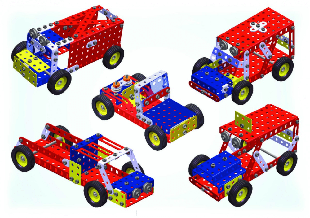 Stavebnice Merkur 016 Buggy 10 modelů 205 ks - náhled 3