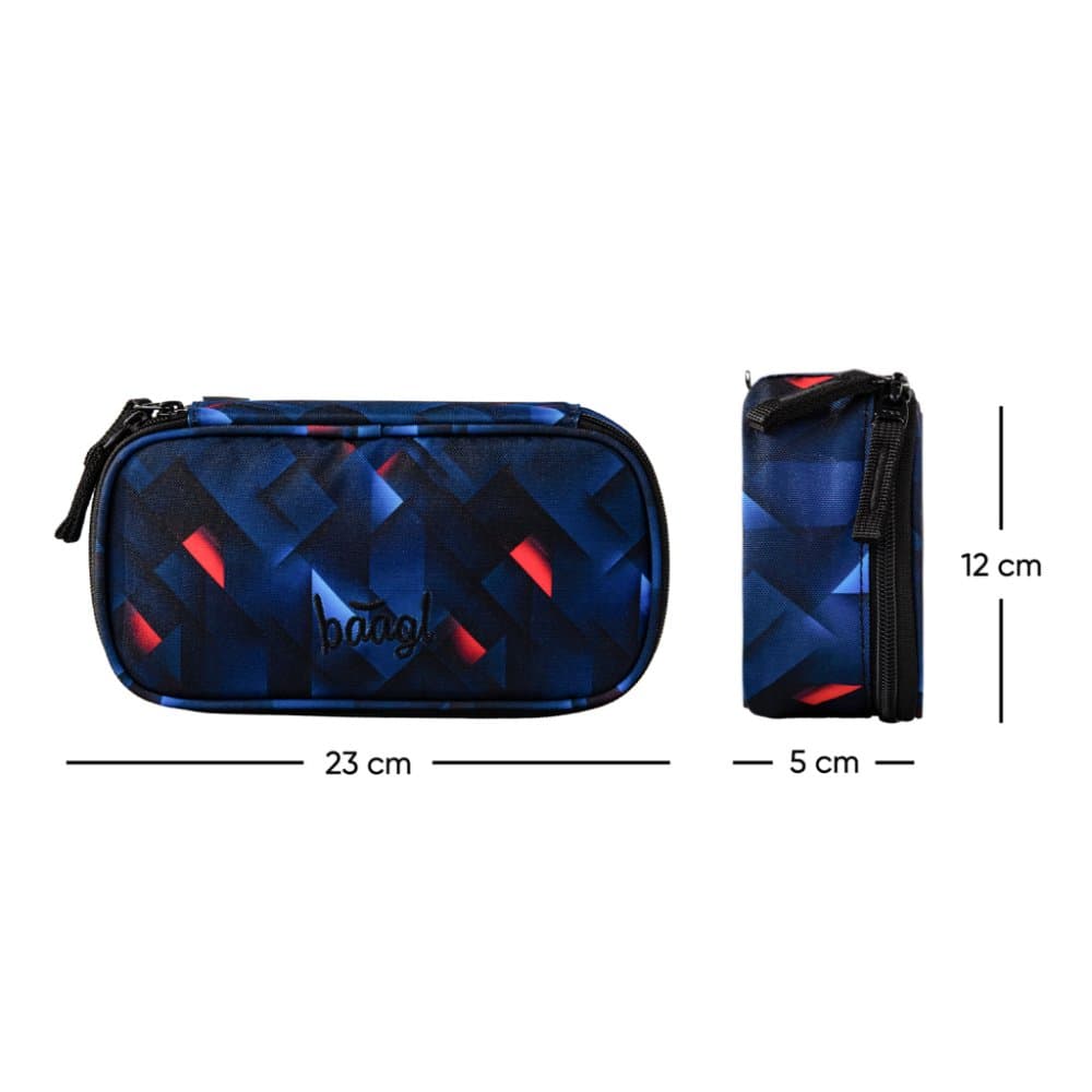 BAAGL Školní penál etue Skate Indigo - náhled 4