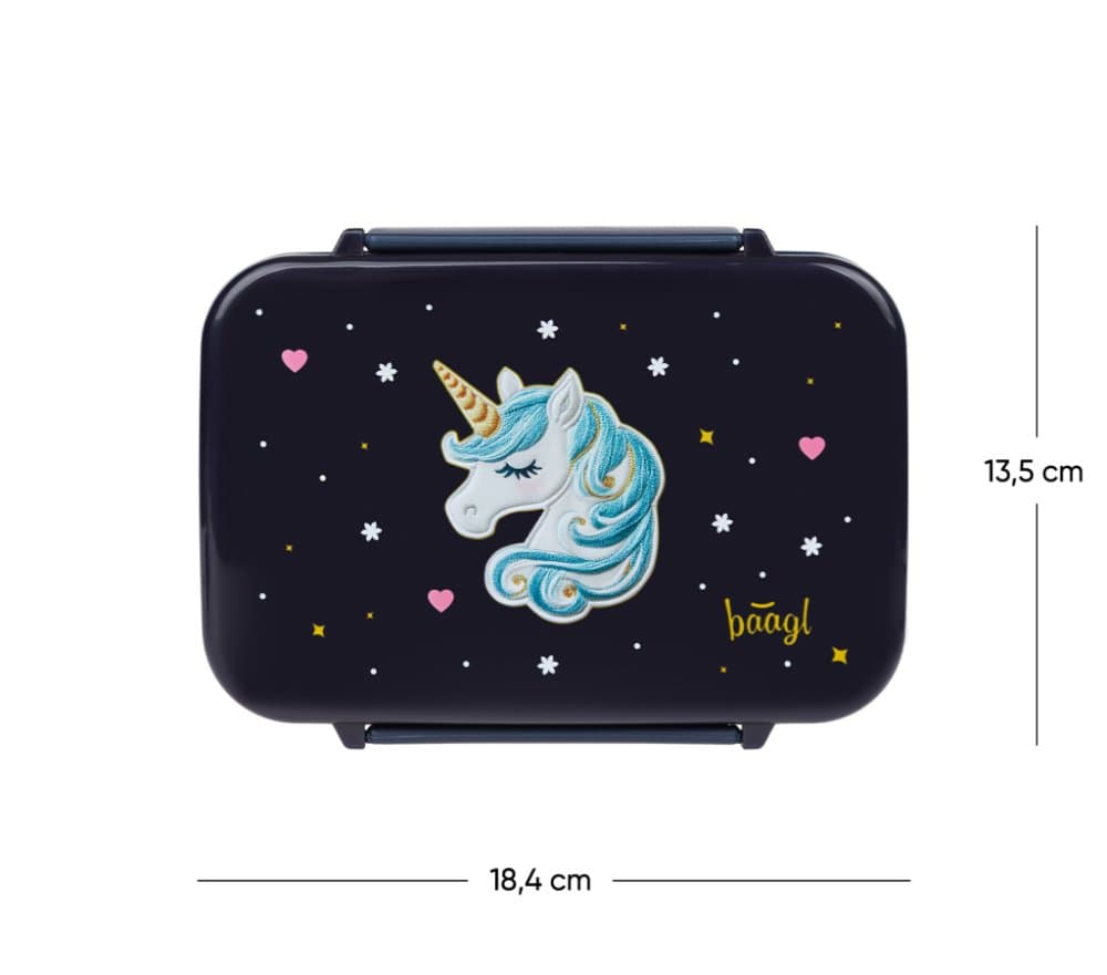 BAAGL Box na svačinu s přihrádkami Unicorn Gold - náhled 4