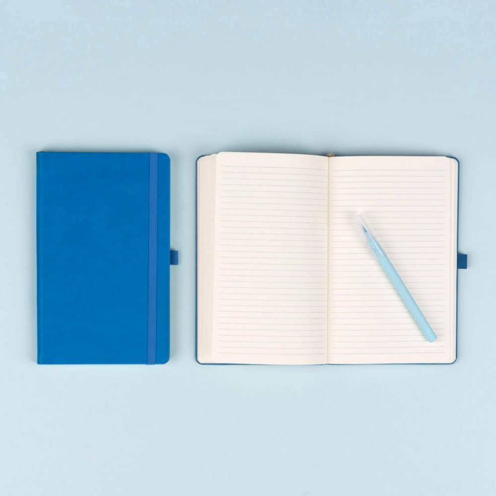 Notes Modrý, linkovaný, 13 × 21 cm - náhled 4