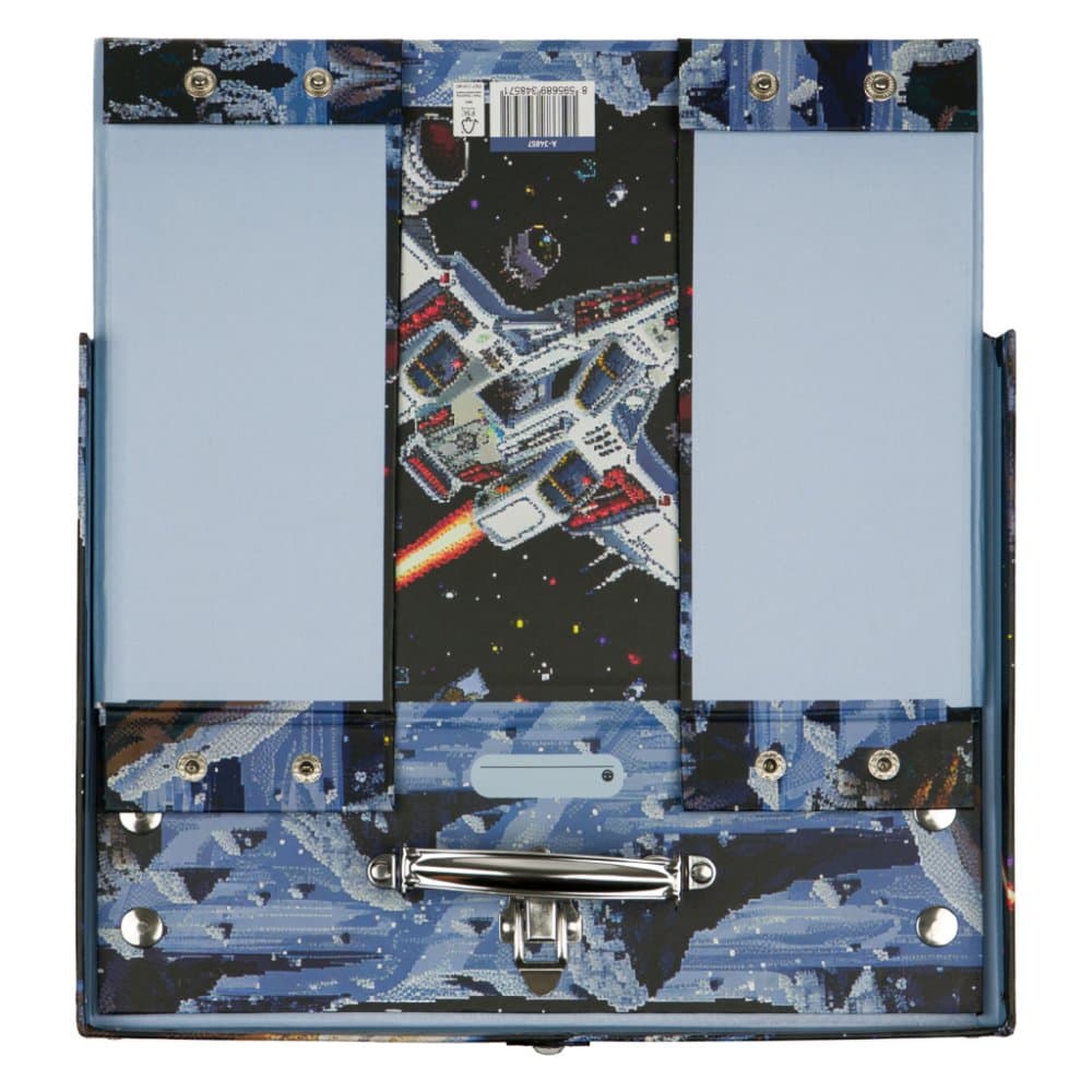 BAAGL Skládací školní kufřík Pixel Space s kováním - náhled 4