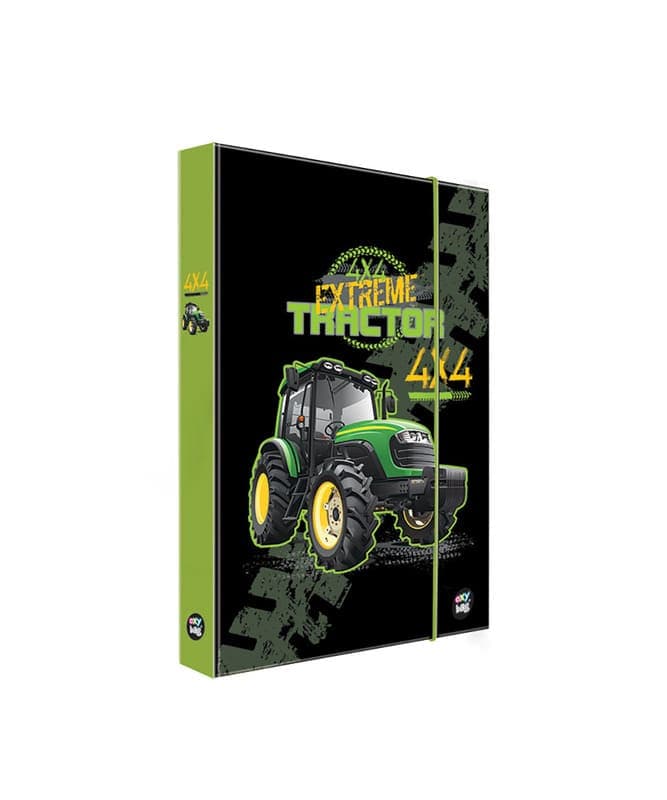 Oxybag Box na sešity A5 traktor černý