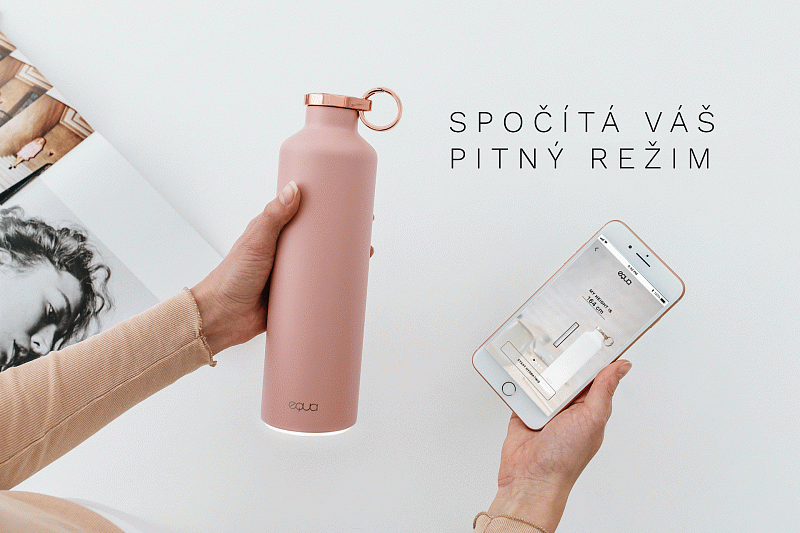 Láhev na pití Equa Smart Dark Grey 680ml - náhled 3