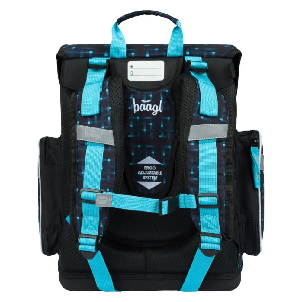 BAAGL aktovka Ergo Minecraft Blue Axe modrá - náhled 4