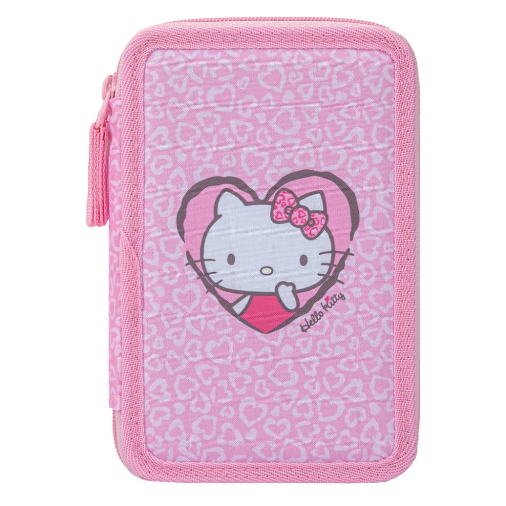 BAAGL Školní penál třípatrový Hello Kitty Sweet Leopard GRS - náhled 3