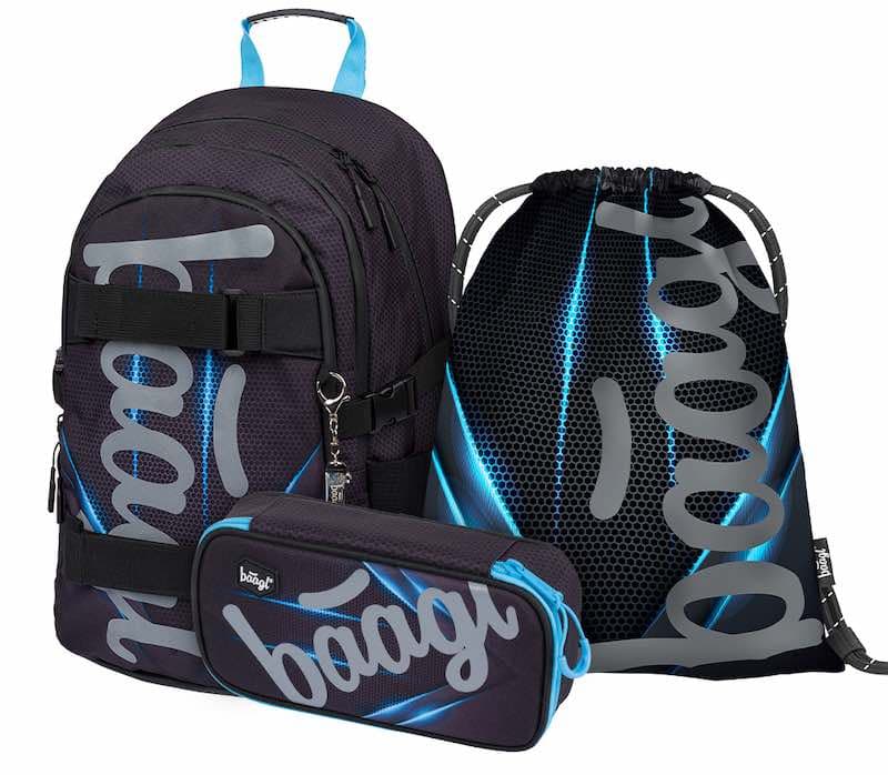 Baagl Skate Bluelight A-30537 25 L černá set - náhled 1