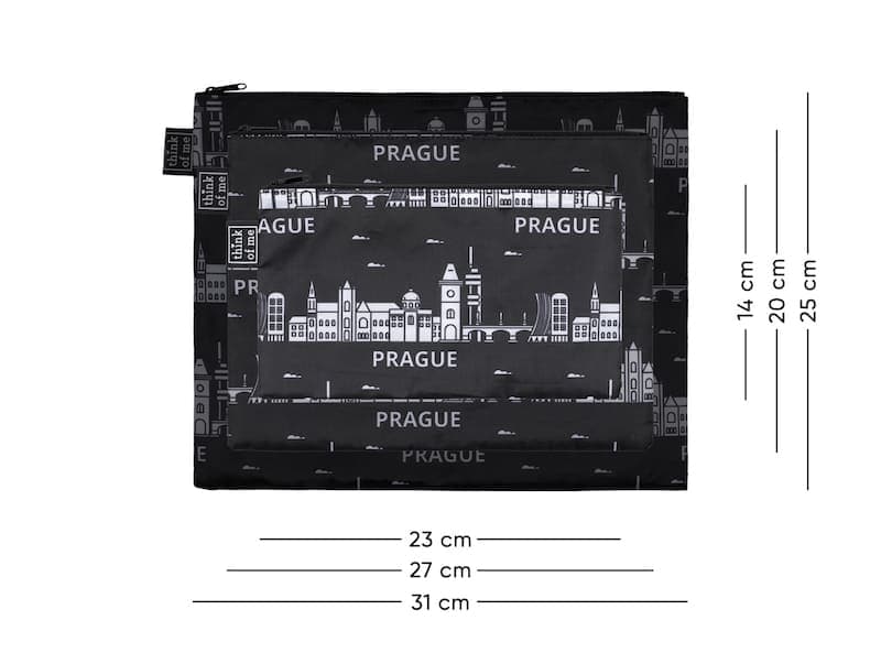 Baagl Set 3 taštiček Praha - náhled 5