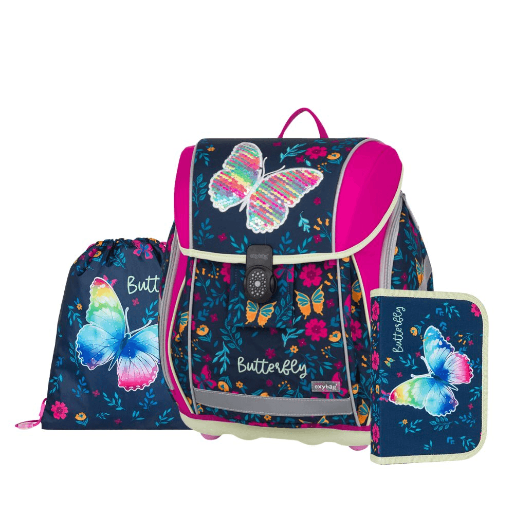 Školní set 3ks Oxybag Premium Light Motýl 2